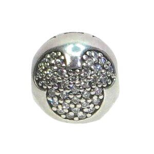 Pandora Disney Mickey CZ Pave & SS .925 Clip Charm 791449CZ